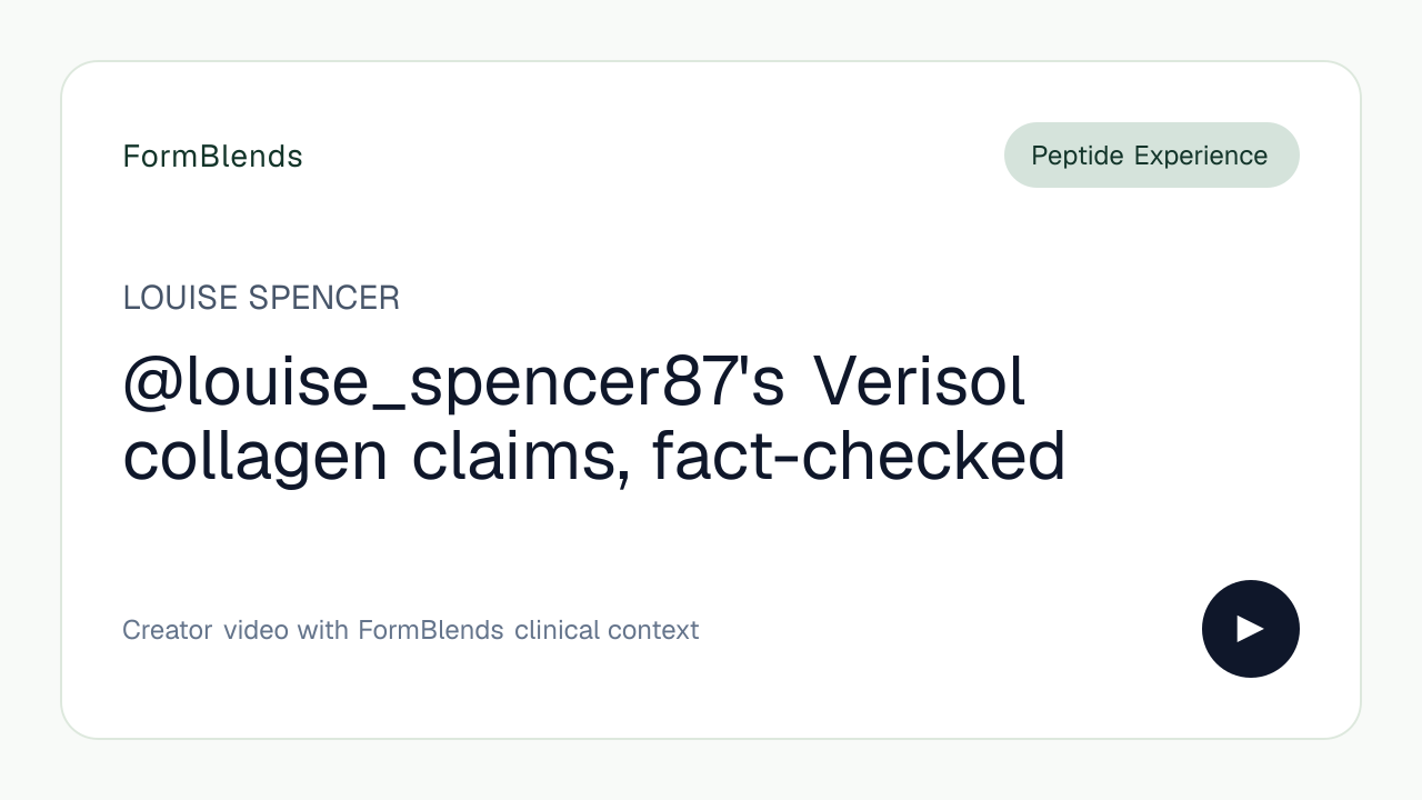 @louise_spencer87's Verisol collagen claims, fact-checked