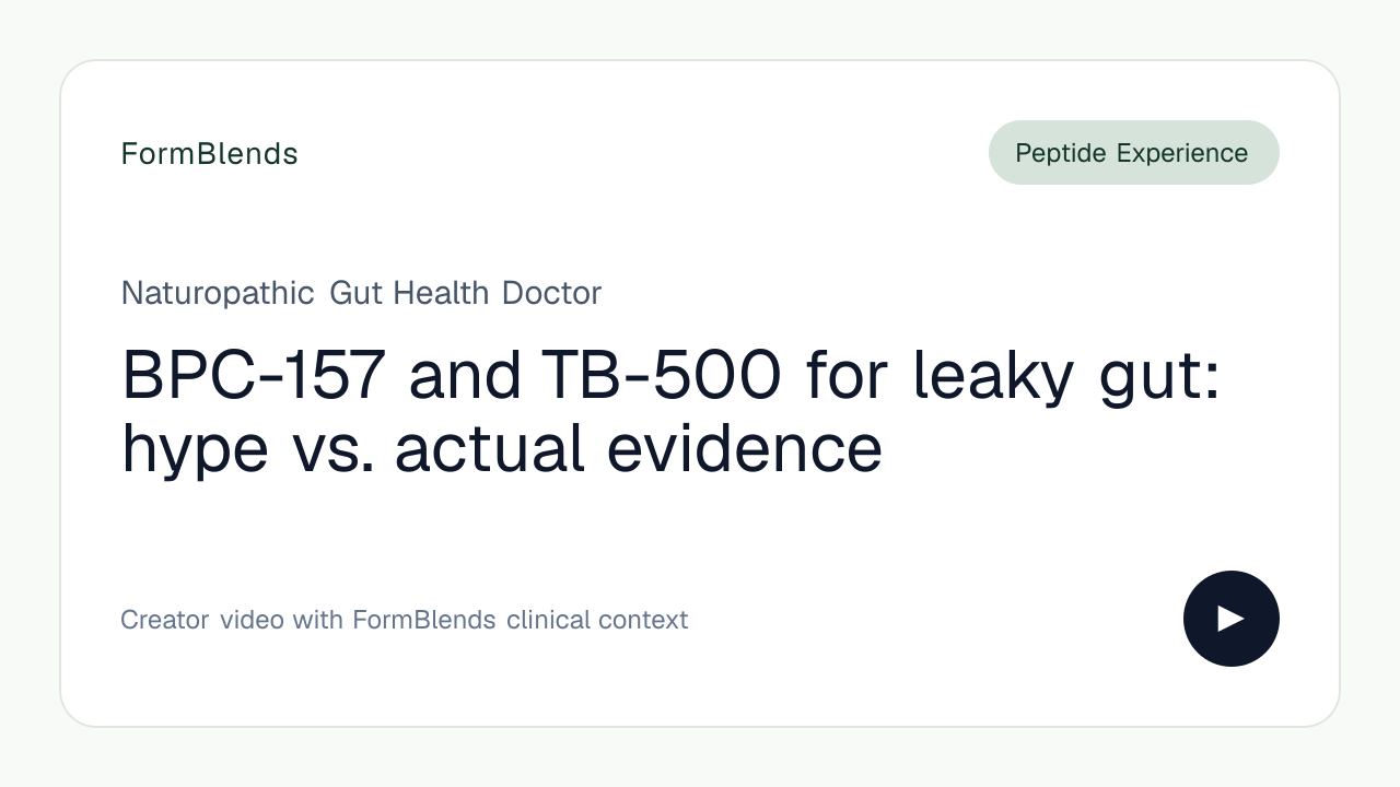 bpc-157 fatigue and TB-500 for leaky gut: hype vs. actual evidence by goodgutdoc BPC-157 & TB-500 & Liver Size:10 mL (1000 mcg / mL)