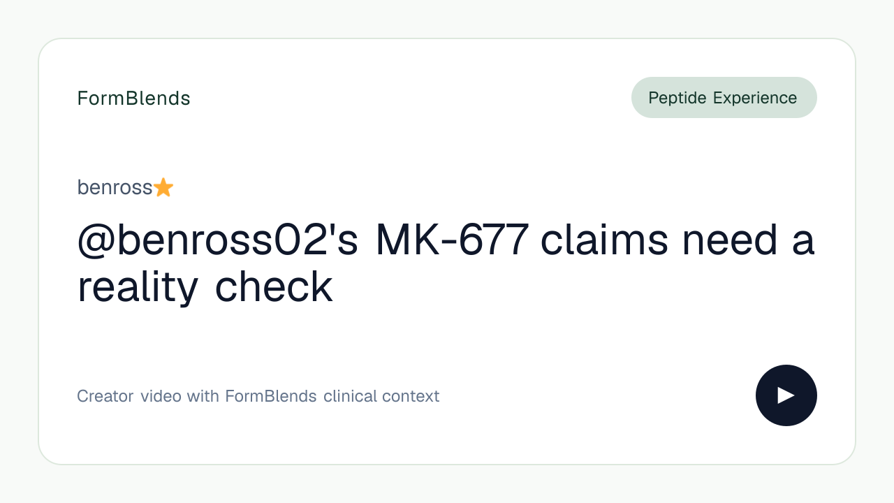 @benross02's MK-677 claims need a reality check