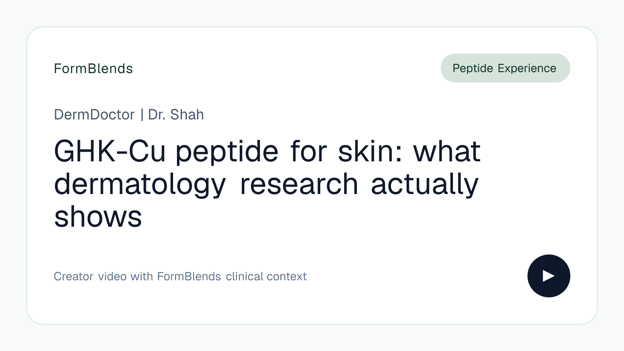 ghk cu dermatologist GHK-Cu peptide for skin: what dermatology research actually shows… internal remedy 💉 FREE B12 SHOT Dosage:5mg (standard)