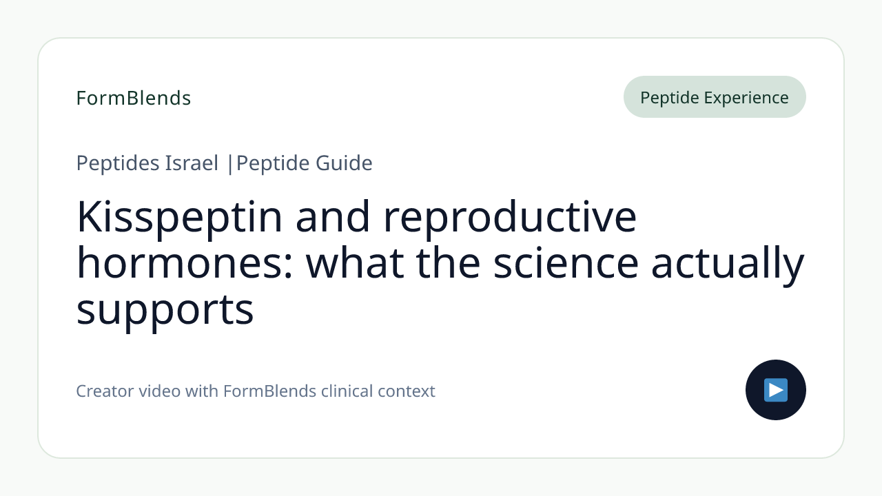 Kisspeptin and reproductive hormones: what the science actually supports