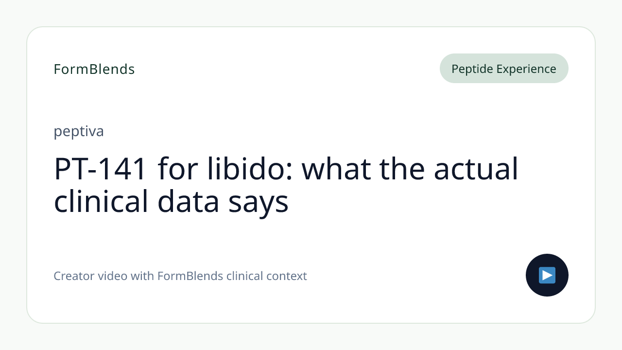 PT-141 for libido: what the actual clinical data says