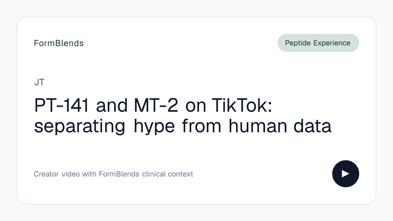 pt141 review PT-141 and MT-2 on TikTok: separating hype from human data by jts.p3ps Glutathion : caractéristiques et SHADE:HAZELNUT carnitina limão