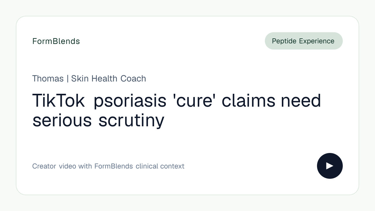 bpc 157 psoriasis TikTok 'cure' claims need serious scrutiny by thomastimotheou b12 injections union square glutenfrei_Nein Size:1L HDPE Jug