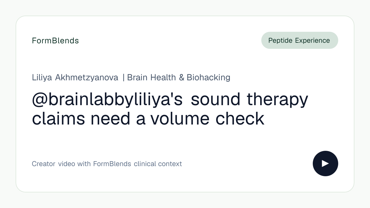 @brainlabbyliliya's sound therapy claims need a volume check
