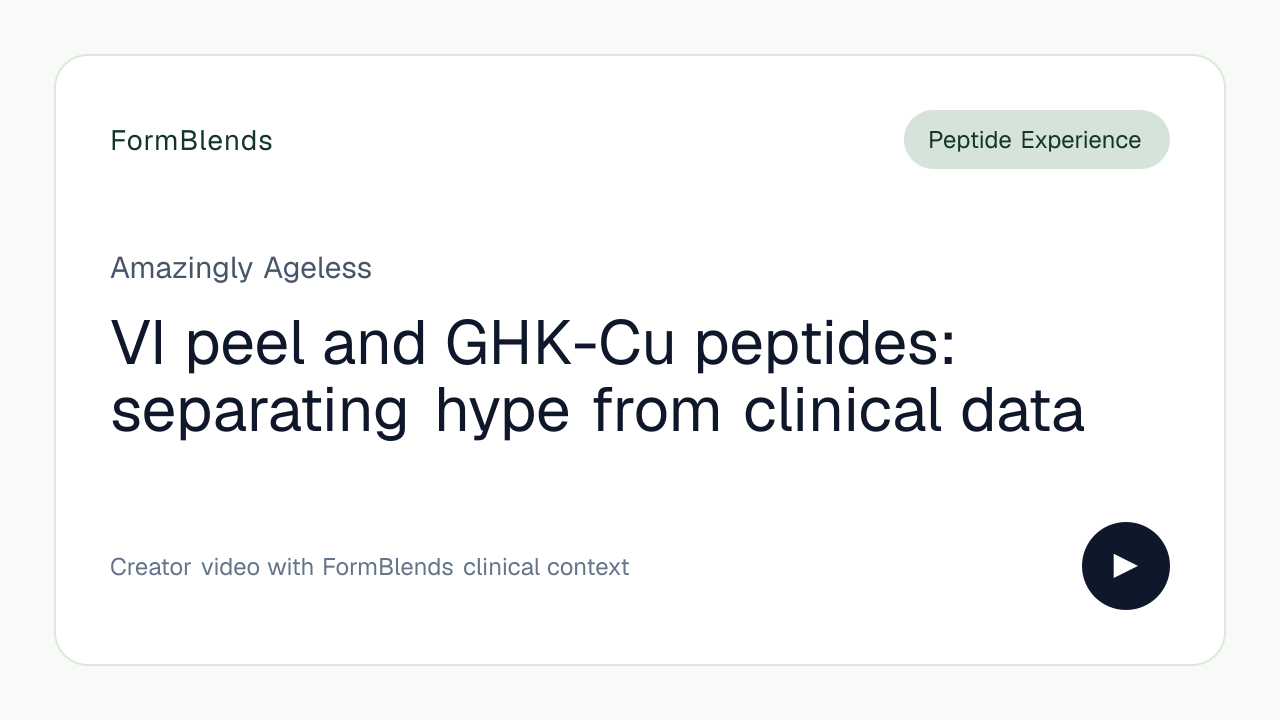 ghk-cu news today VI peel and peptides: separating hype from clinical data by… Size:10mg GHK-Cu 50mg (Copper Peptide Water Filtration System