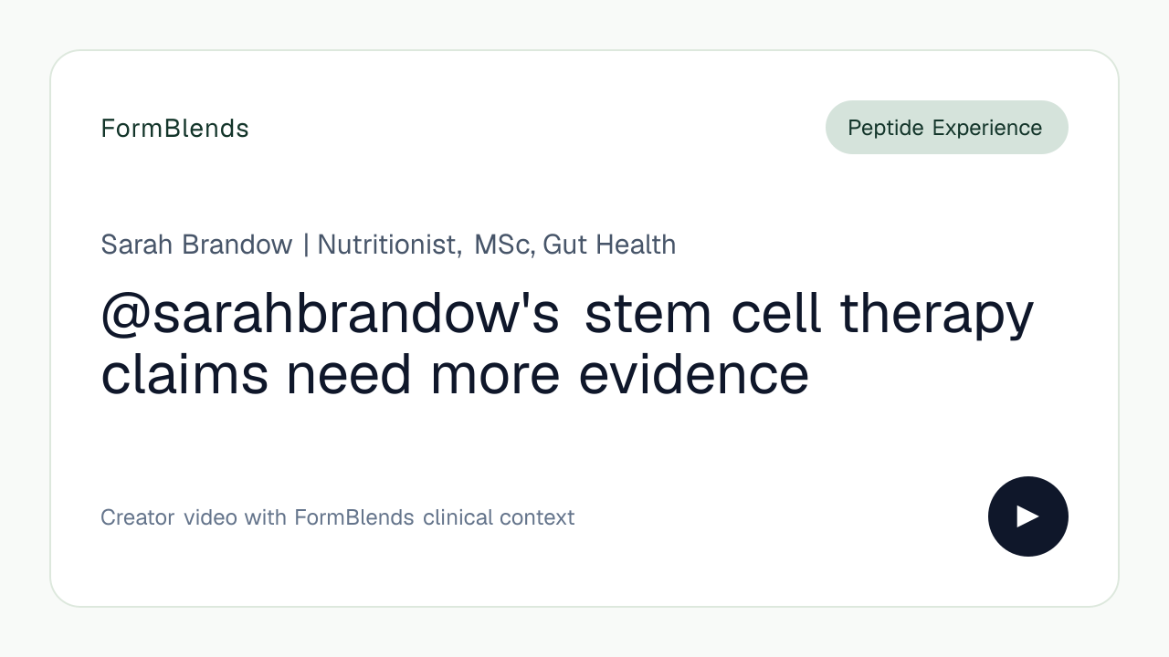 @sarahbrandow's stem cell therapy claims need more evidence