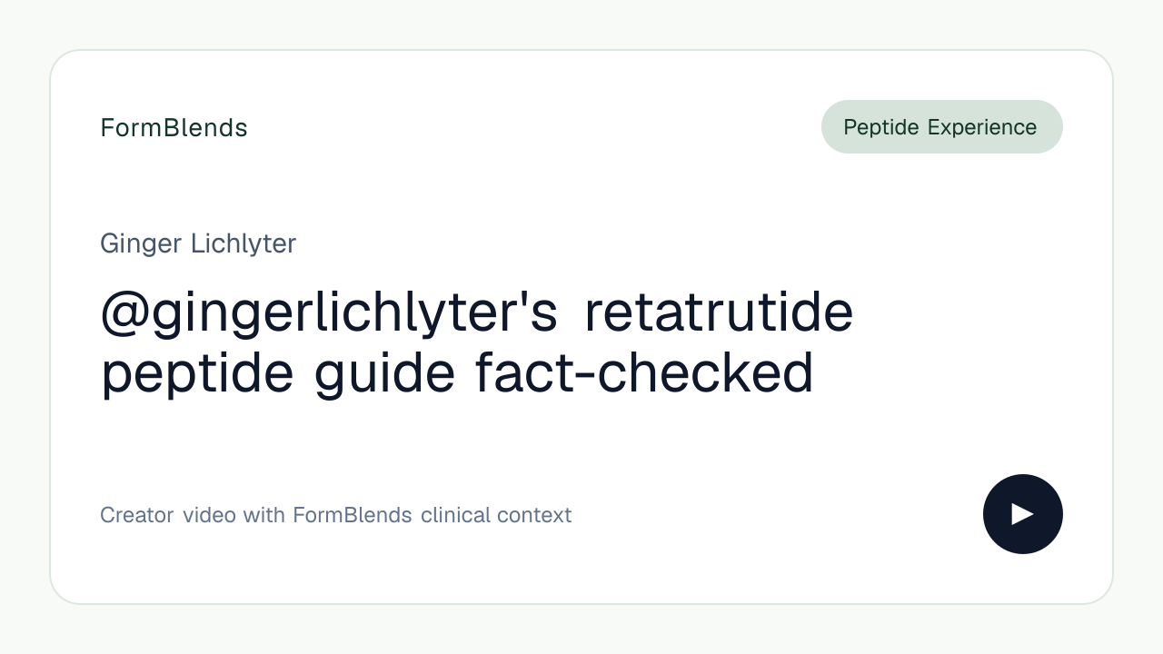 @gingerlichlyter's retatrutide peptide guide fact-checked