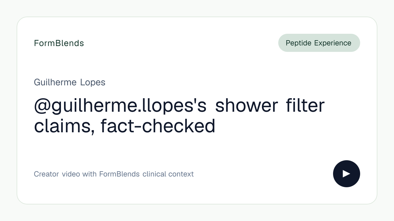 @guilherme.llopes's shower filter claims, fact-checked