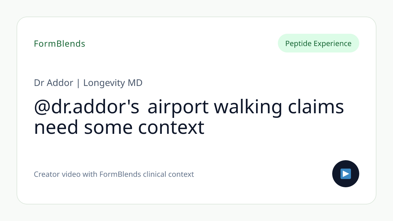 @dr.addor's airport walking claims need some context