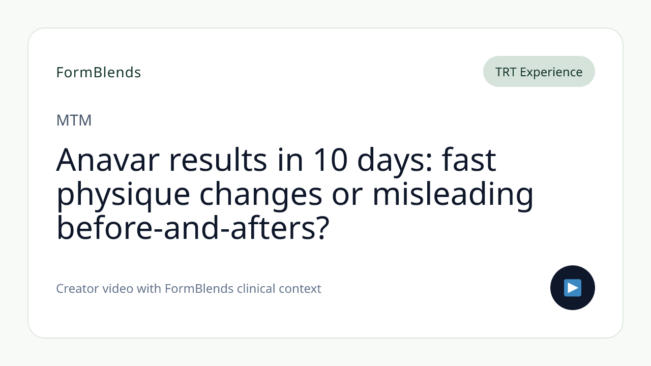 Anavar results in 10 days: fast physique changes or misleading before-and-afters?