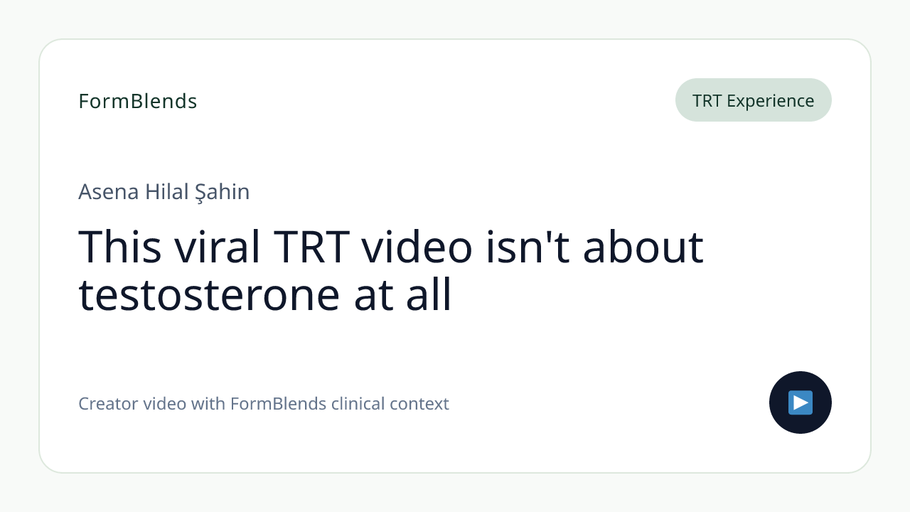 This viral TRT video isn't about testosterone at all