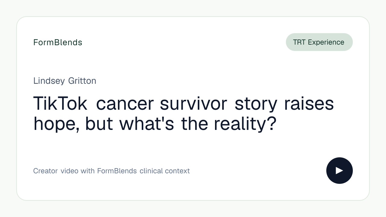TikTok cancer survivor story raises hope, but what's the reality?