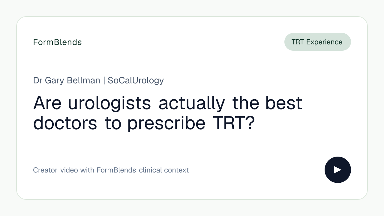 Are urologists actually the best doctors to prescribe TRT?