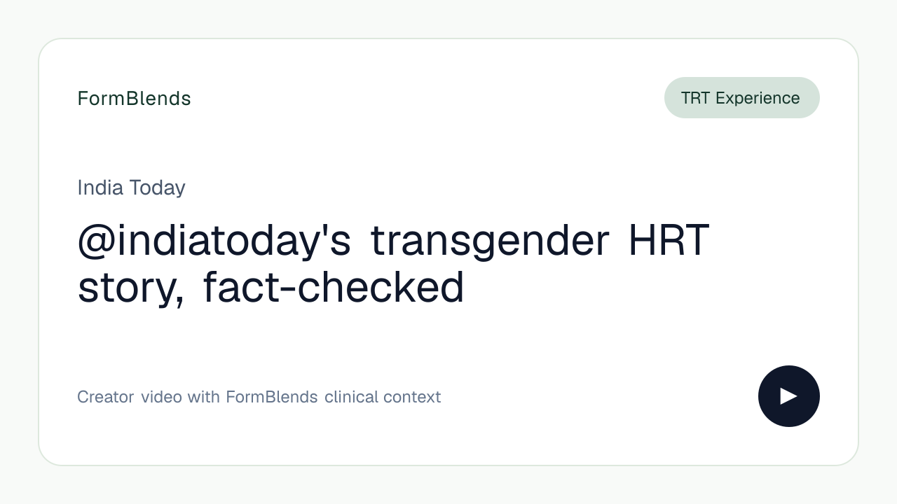 @indiatoday's transgender HRT story, fact-checked