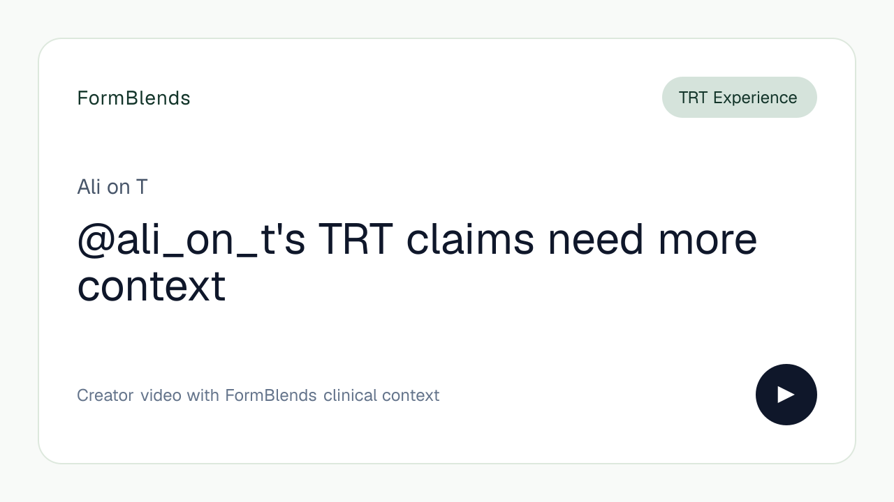 @ali_on_t's TRT claims need more context