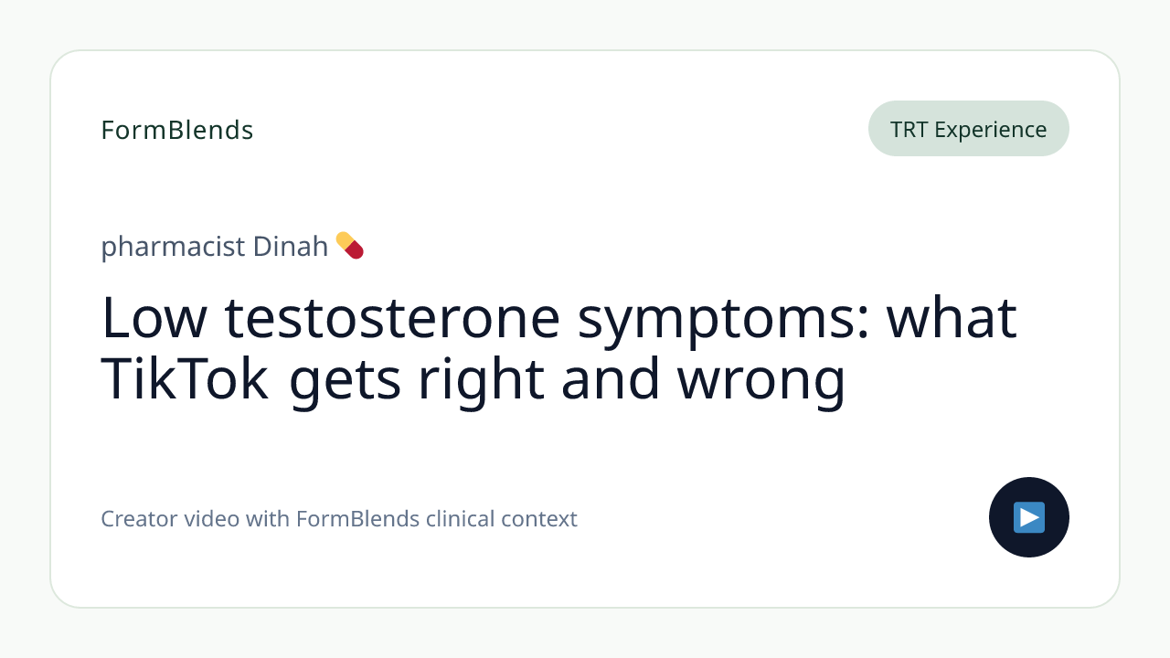 Low testosterone symptoms: what TikTok gets right and wrong