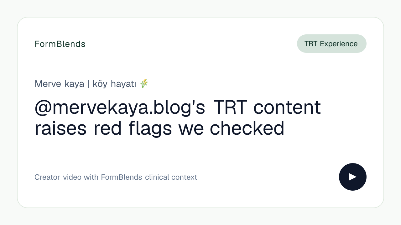 @mervekaya.blog's TRT content raises red flags we checked