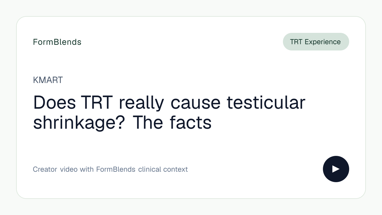 Does TRT really cause testicular shrinkage? The facts