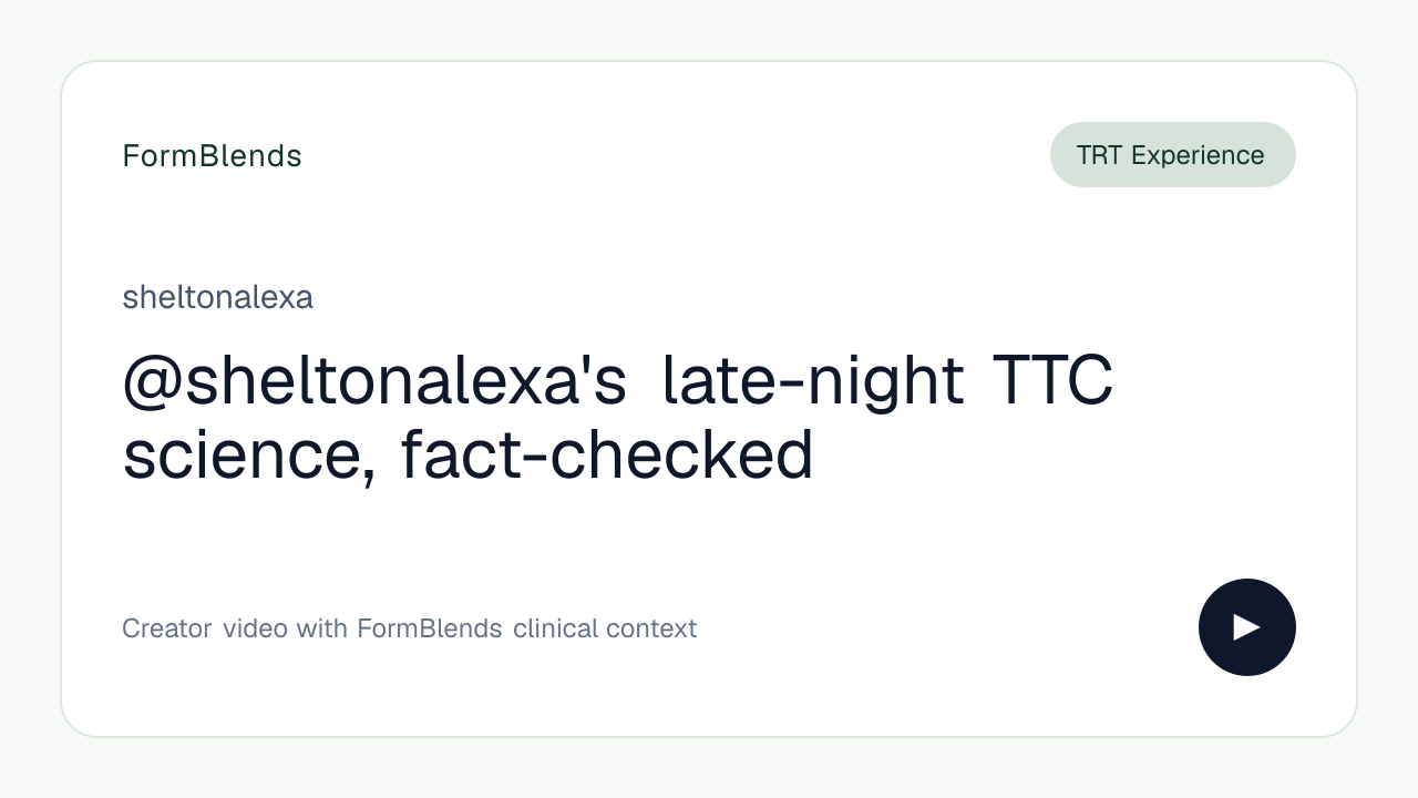 @sheltonalexa's late-night TTC science, fact-checked