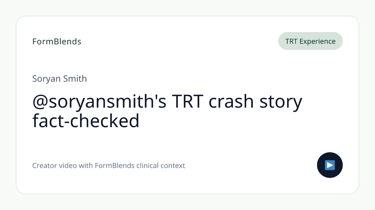 @soryansmith's TRT crash story fact-checked