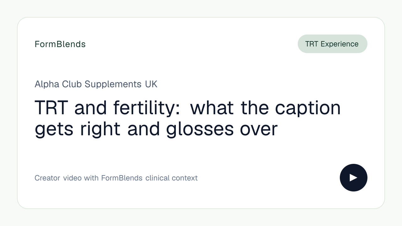TRT and fertility: what the caption gets right and glosses over