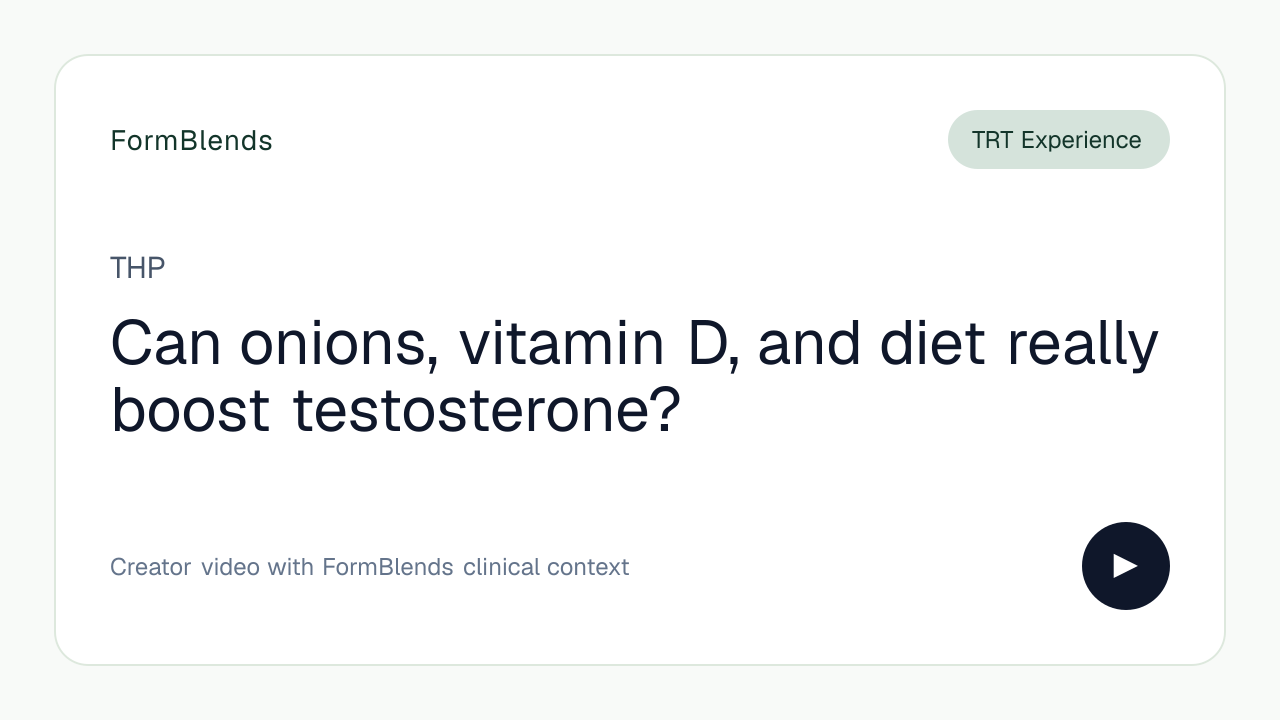 Can onions, vitamin D, and diet really boost testosterone?