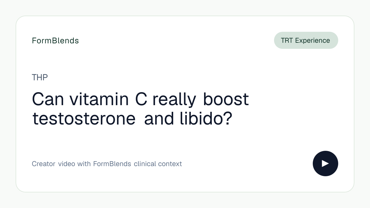 Can vitamin C really boost testosterone and libido?