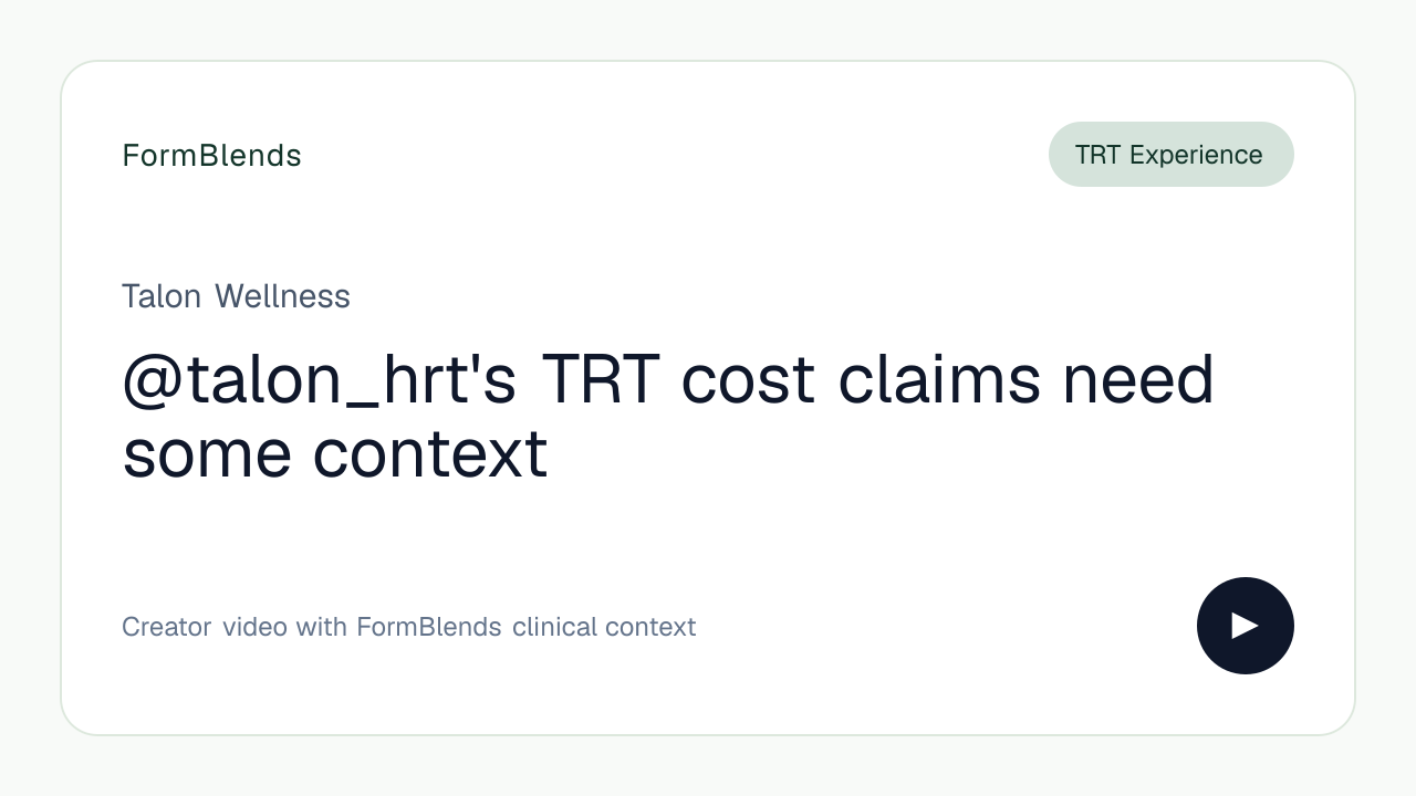 @talon_hrt's TRT cost claims need some context