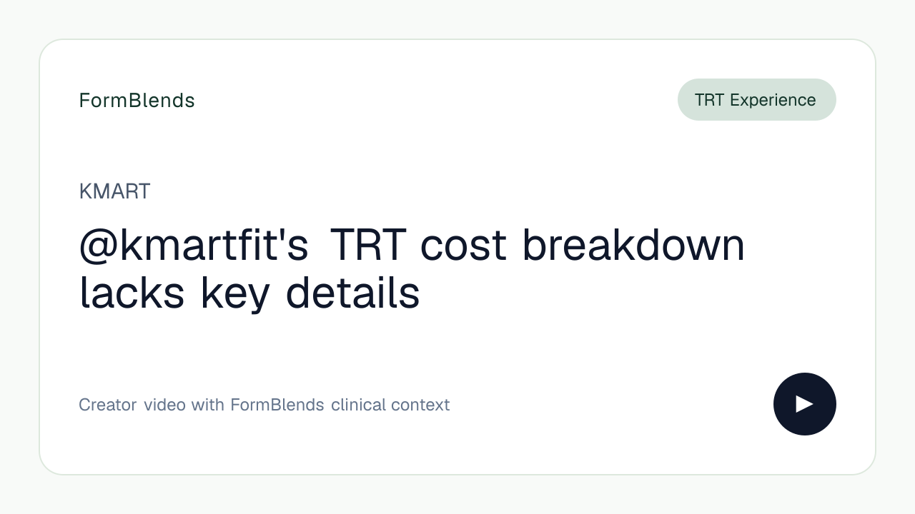 @kmartfit's TRT cost breakdown lacks key details