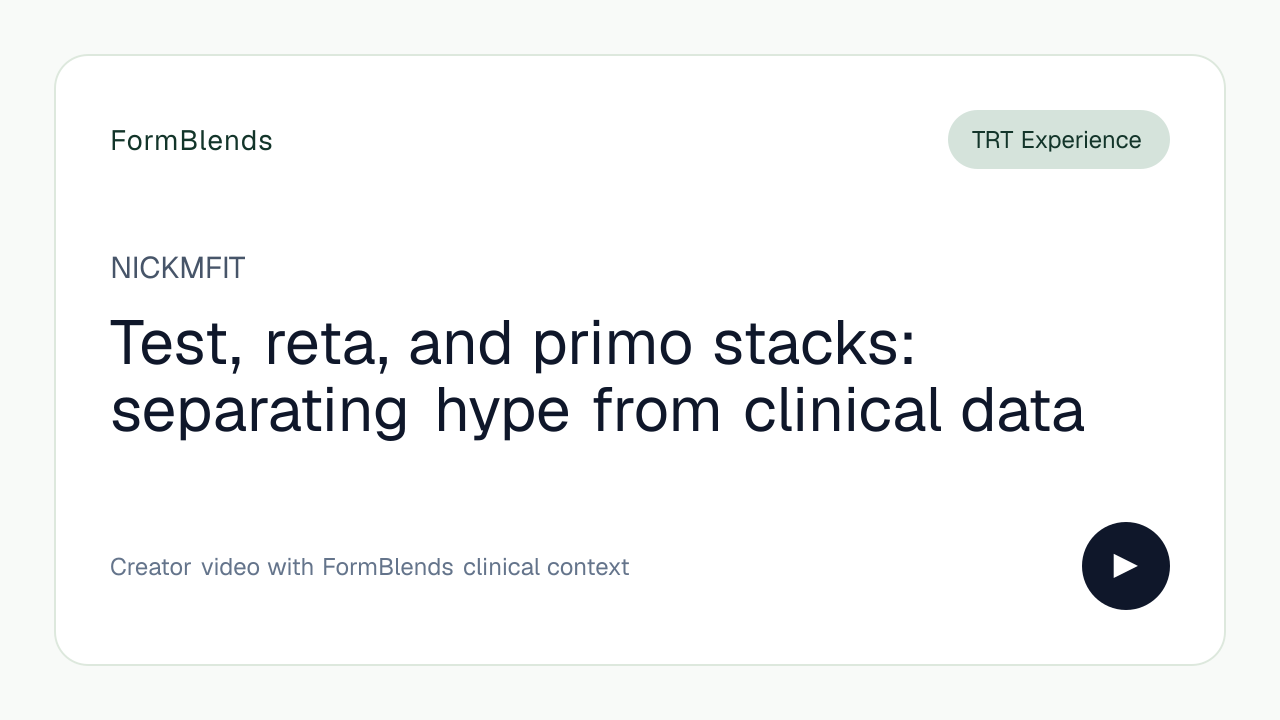Test, reta, and primo stacks: separating hype from clinical data