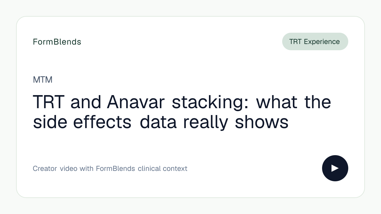TRT and Anavar stacking: what the side effects data really shows