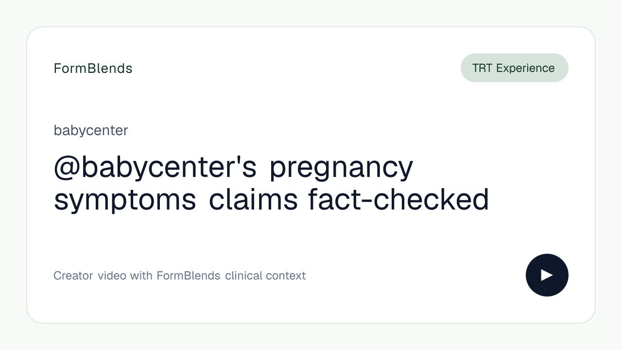 @babycenter's pregnancy symptoms claims fact-checked