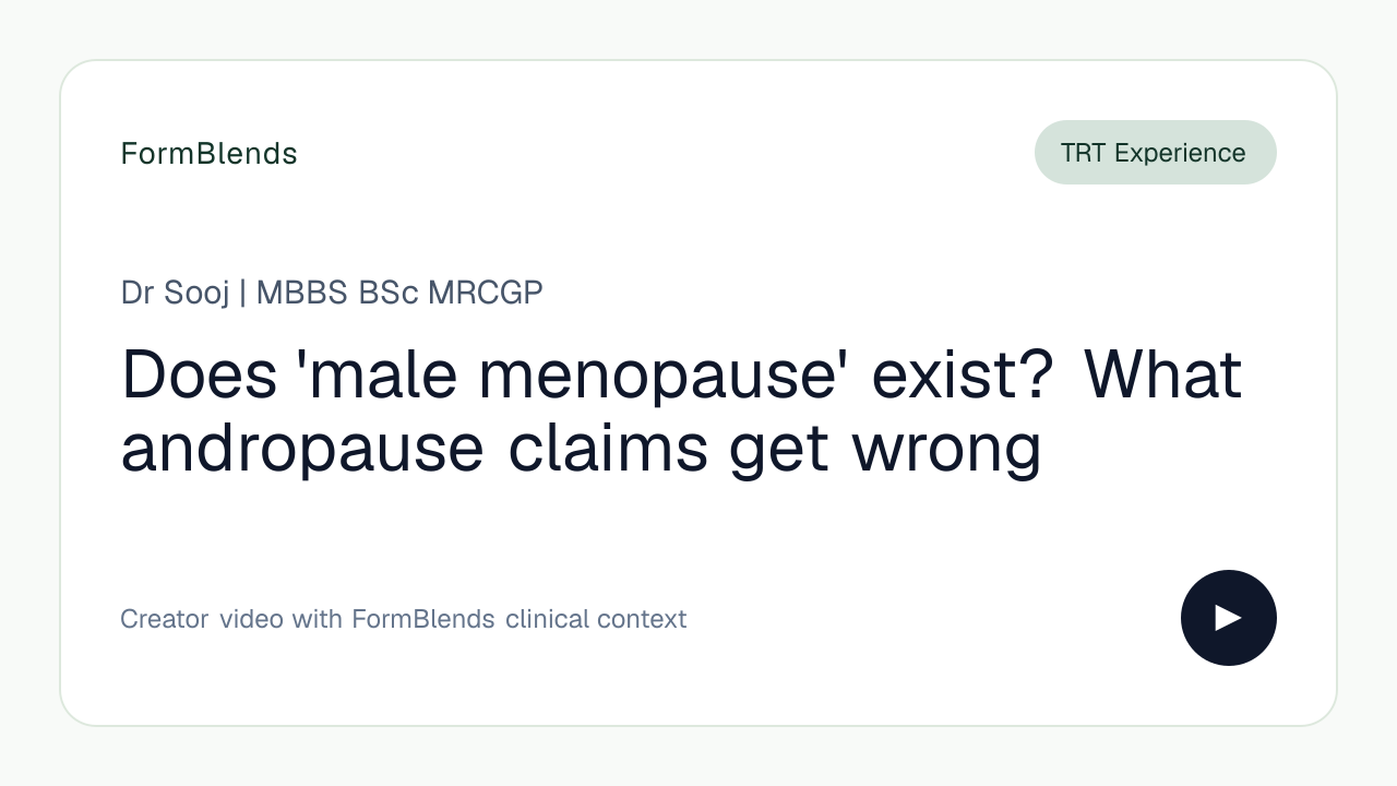 Does 'male menopause' exist? What andropause claims get wrong