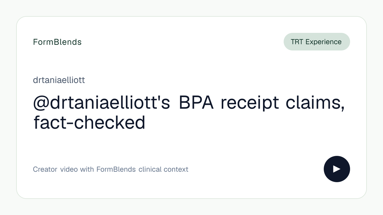 @drtaniaelliott's BPA receipt claims, fact-checked