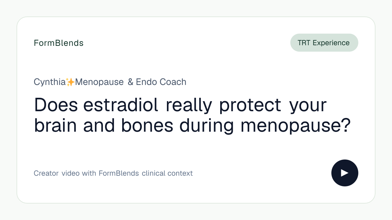 Does estradiol really protect your brain and bones during menopause?