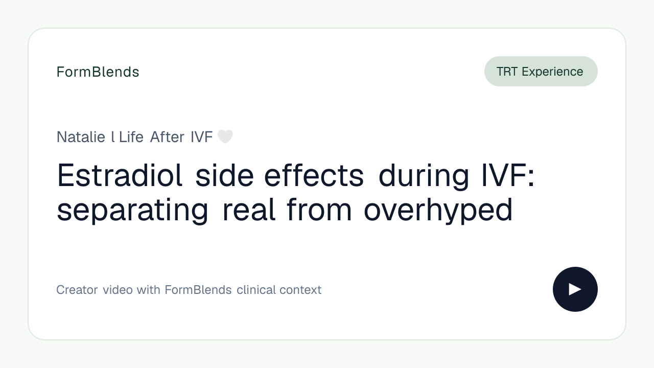Estradiol side effects during IVF: separating real from overhyped