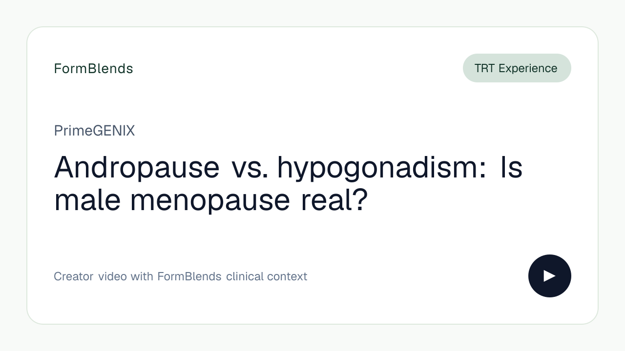 Andropause vs. hypogonadism: Is male menopause real?