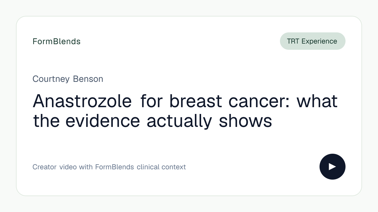 Anastrozole for breast cancer: what the evidence actually shows