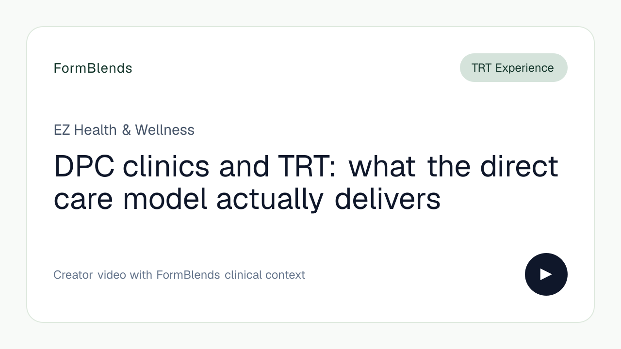DPC clinics and TRT: what the direct care model actually delivers