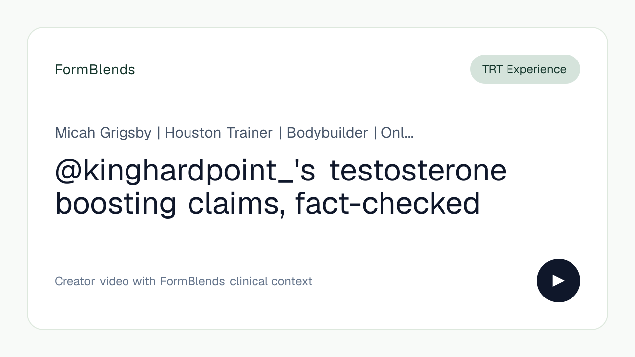 @kinghardpoint_'s testosterone boosting claims, fact-checked
