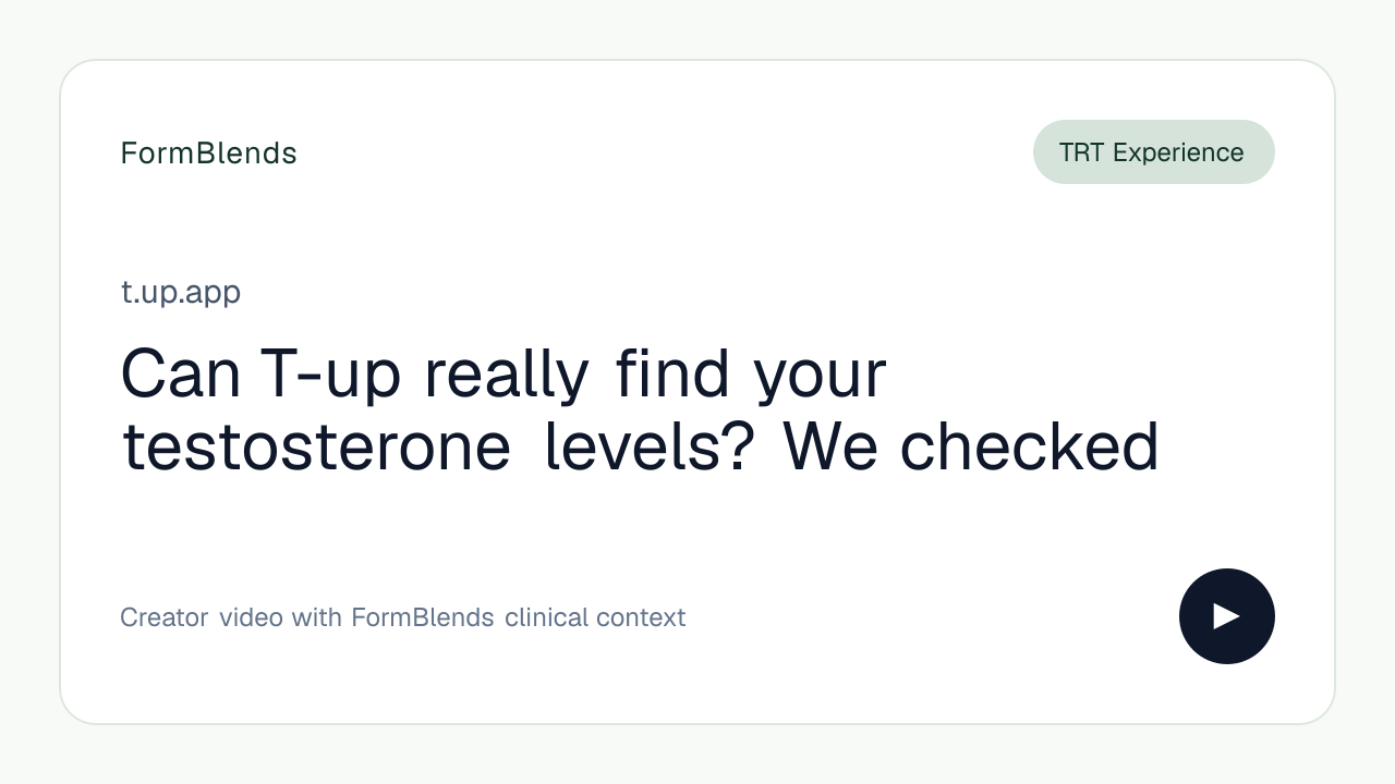 Can T-up really find your testosterone levels? We checked