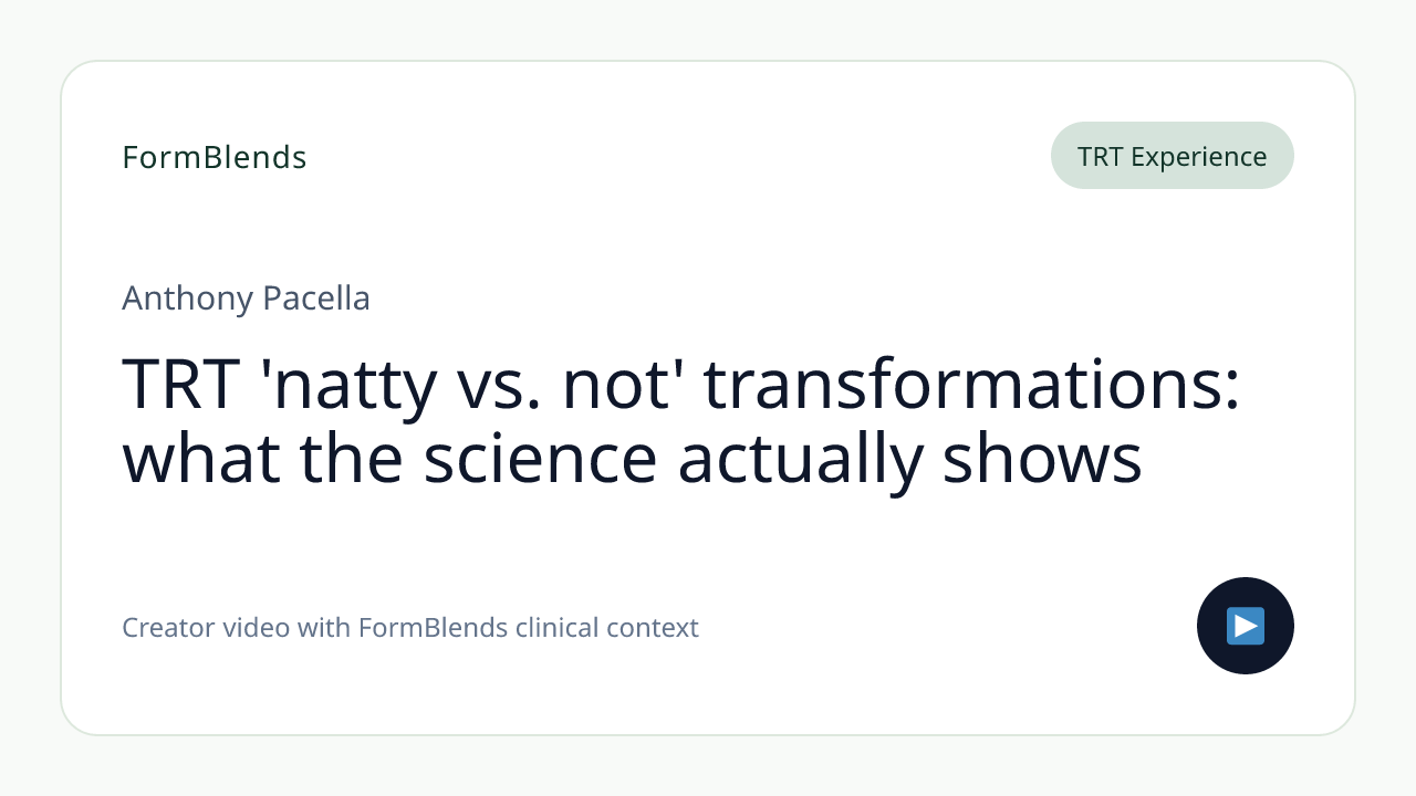 TRT 'natty vs. not' transformations: what the science actually shows