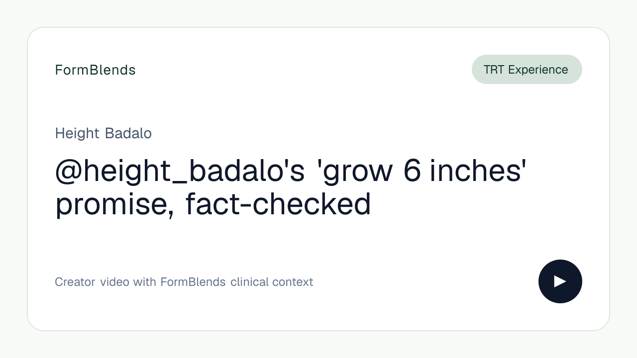 @height_badalo's 'grow 6 inches' promise, fact-checked