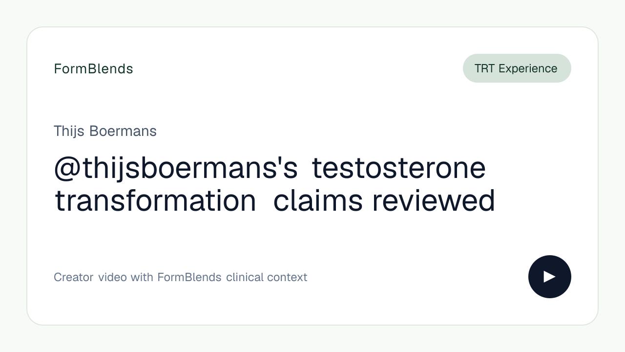 @thijsboermans's testosterone transformation claims reviewed
