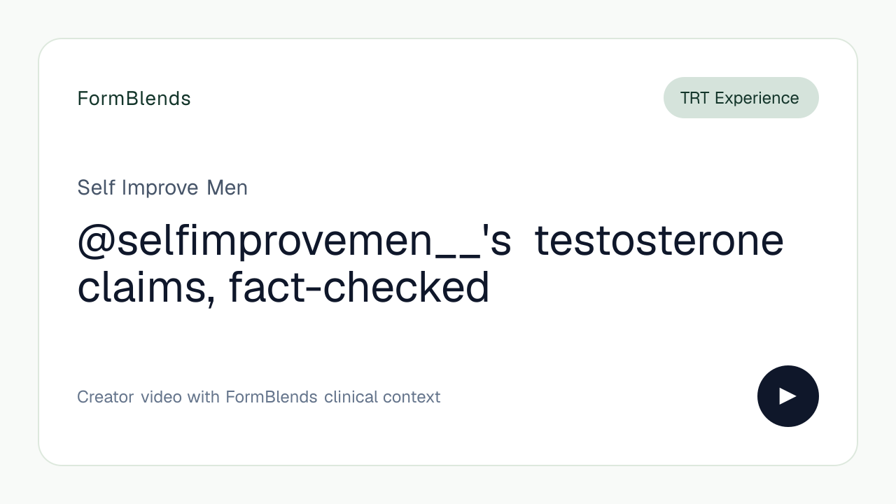 @selfimprovemen__'s testosterone claims, fact-checked