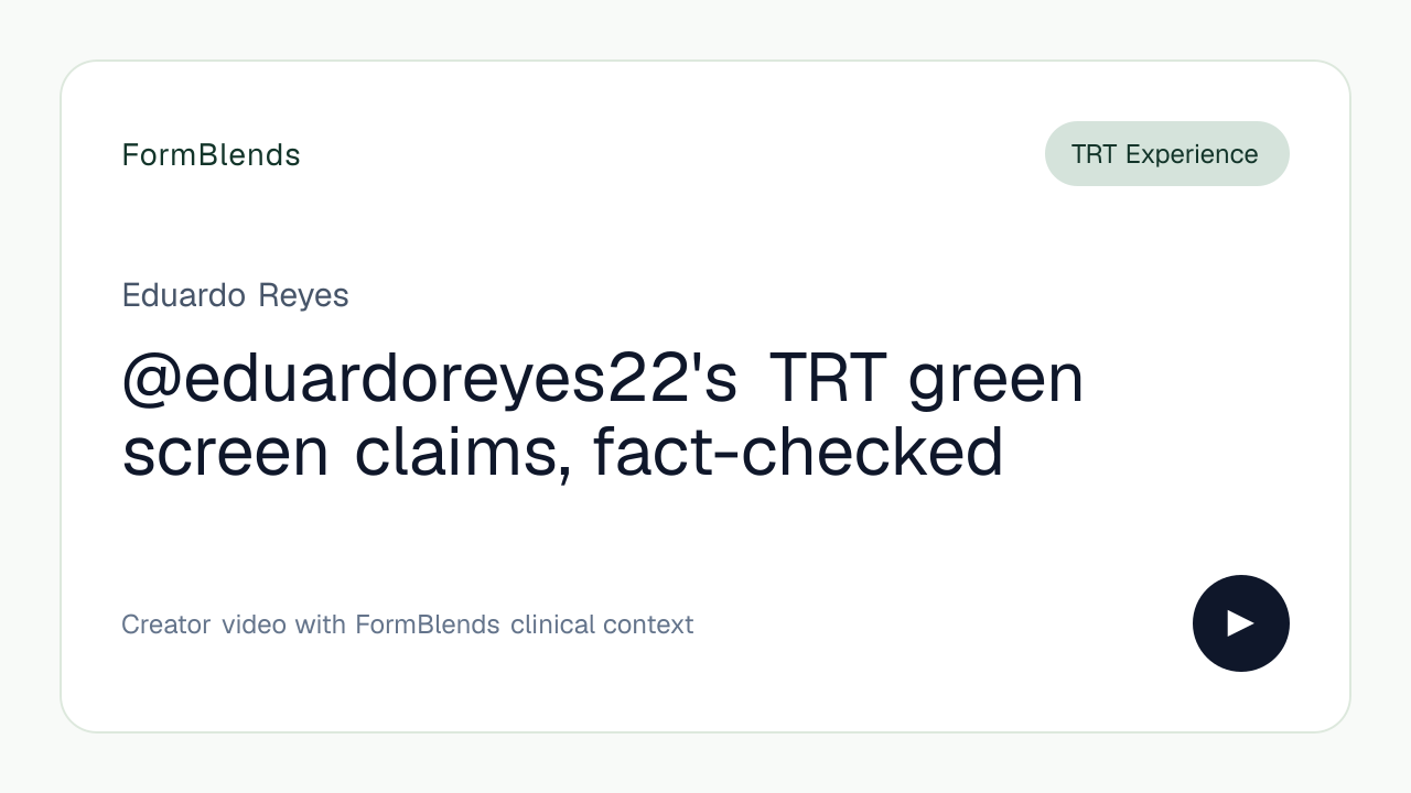 @eduardoreyes22's TRT green screen claims, fact-checked