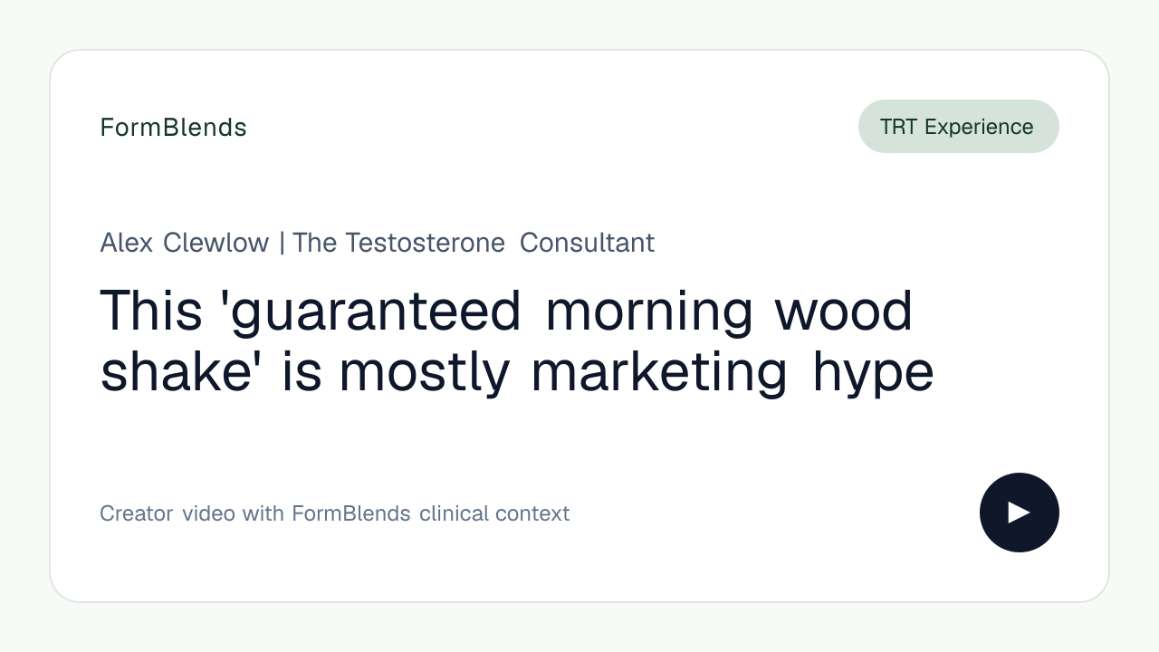This 'guaranteed morning wood shake' is mostly marketing hype