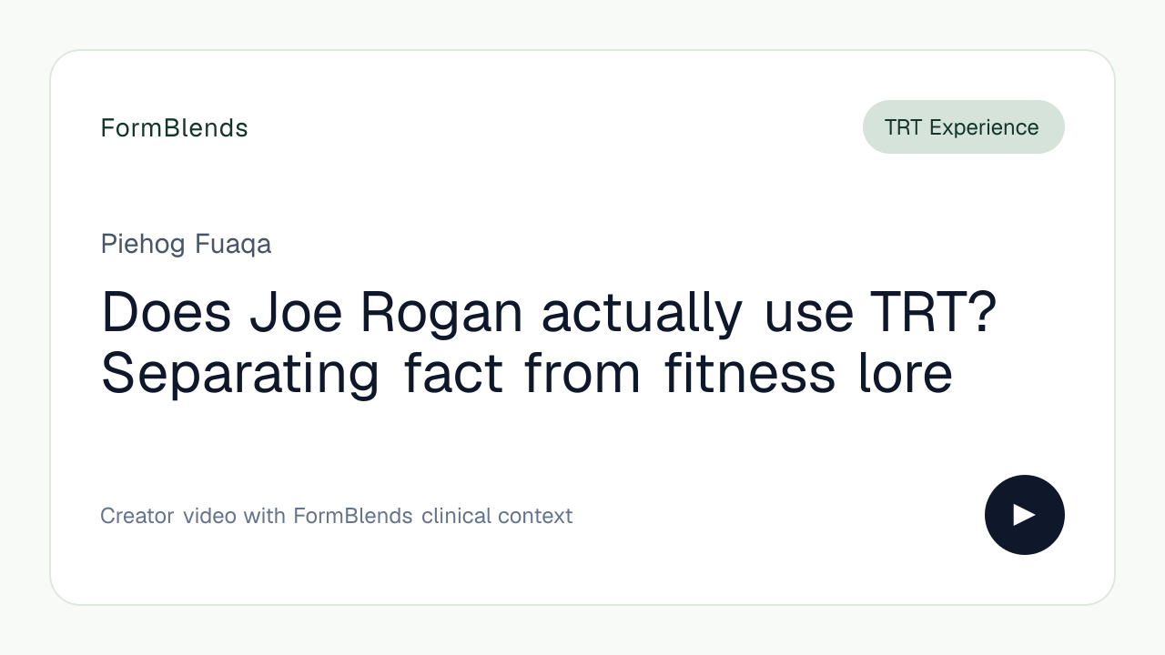 Does Joe Rogan actually use TRT? Separating fact from fitness lore