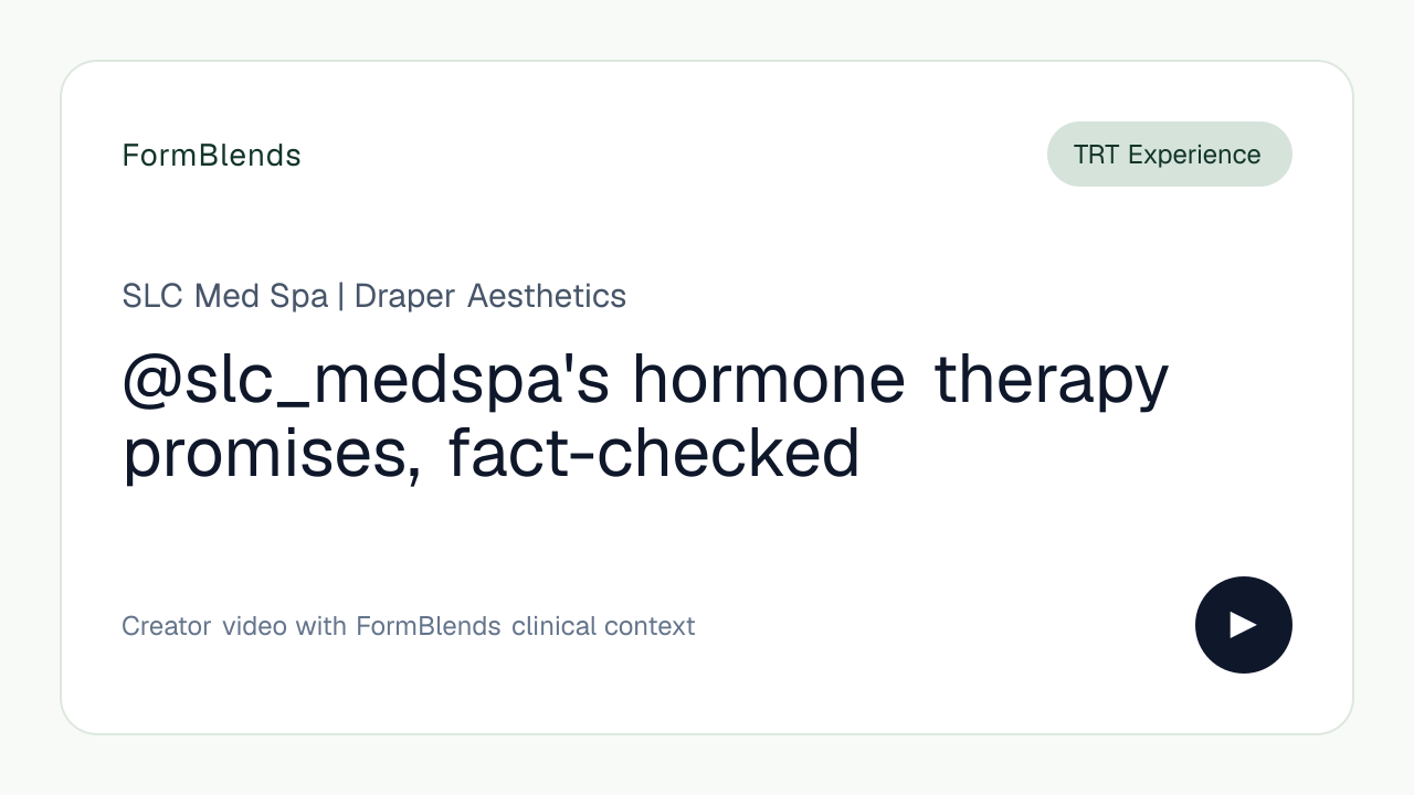 @slc_medspa's hormone therapy promises, fact-checked